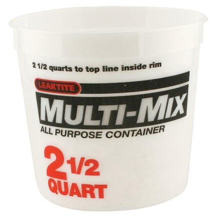 Leaktite Leaktite Clear 2.5 qt Multi-Mix Container 2-5Q05MM050